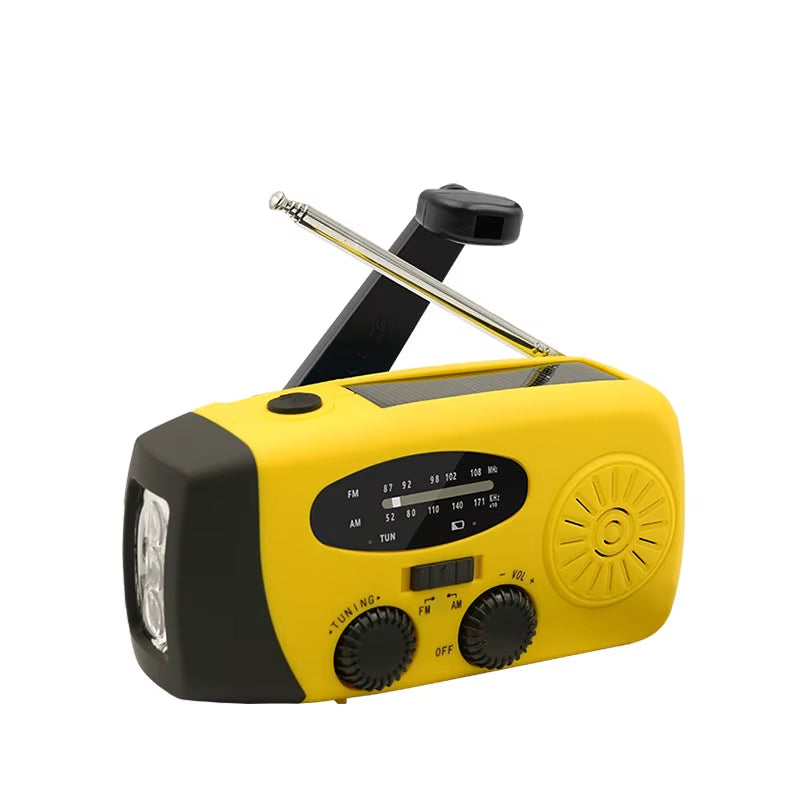 Noodradio op zonne-energie