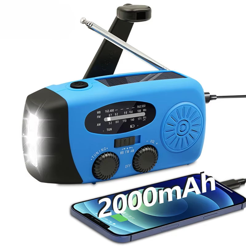 Noodradio op zonne-energie