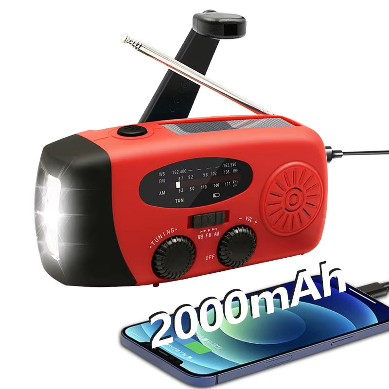 Noodradio op zonne-energie