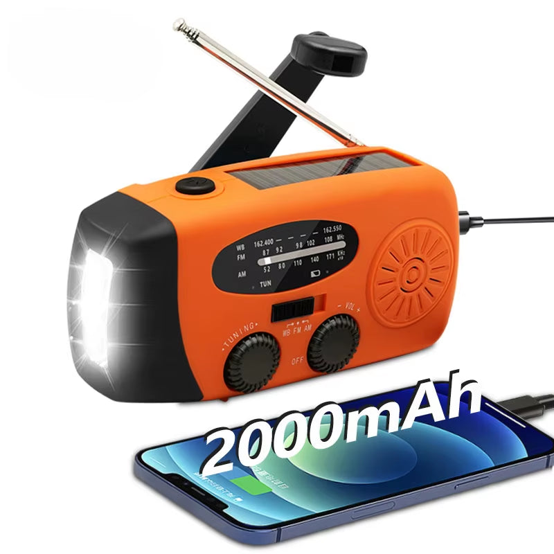 Noodradio op zonne-energie