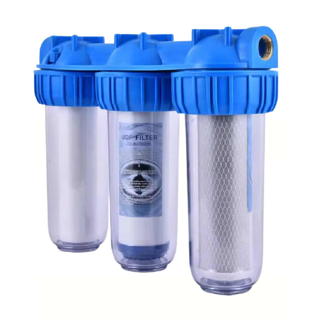 Regenwaterfilter met 3-voudig filtersysteem