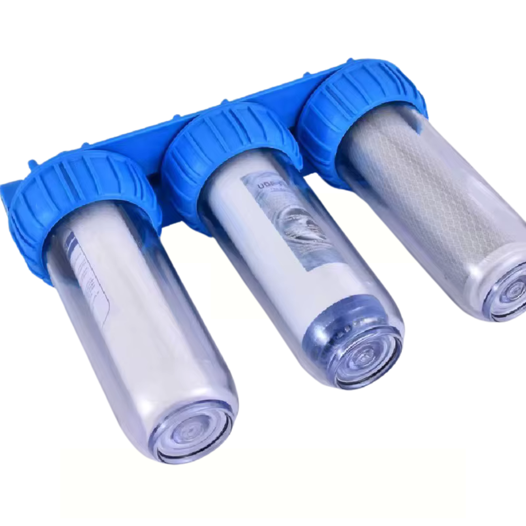 Regenwaterfilter met 3-voudig filtersysteem