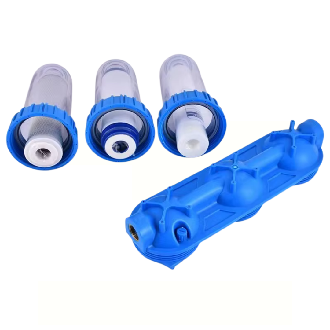 Regenwaterfilter met 3-voudig filtersysteem